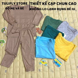 Bộ dài tay cho bé - bộ đồ dài tay thu đông cạp cao cho bé 6-18kg, chất đẹp mềm mịn