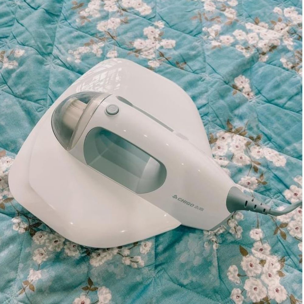 Máy hút bụi giường nệm diệt khuẩn UV Longtime CR518 cầm tay trắng lực hút 12000Pa có lõi lọc hepa cao cấp