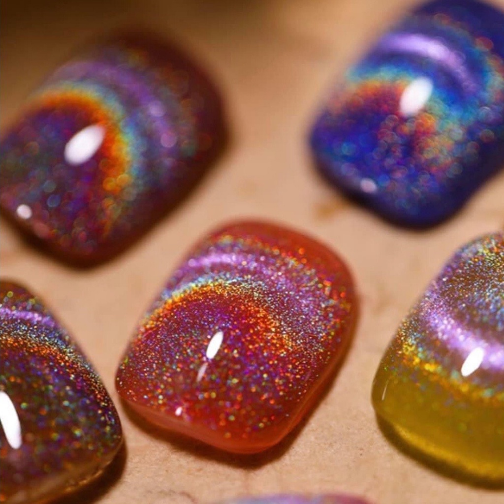 Sơn mắt mèo cầu vồng, mắt mèo bạc, mắt mèo vàng huaxi