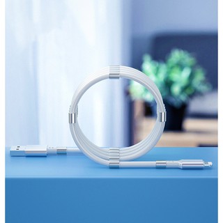 Dây cáp sạc chống rối, tự động thu gọn cho iphone, Type C, Micro USB