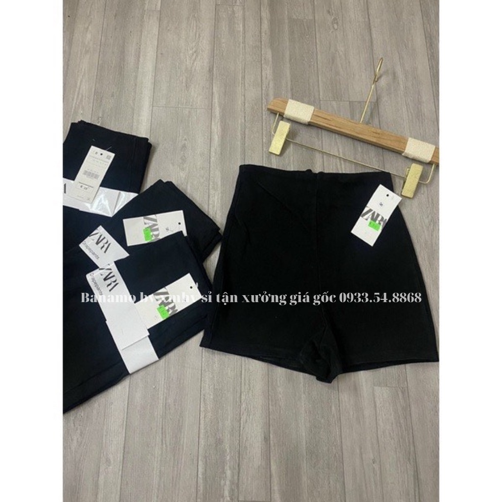 Quần short đùi cotton khoá lệ dáng ngắn cạp cao chất thun siêu co giãn thời trang Banamo Fashion  611