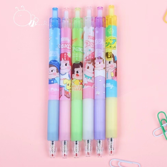 Bút bi bấm cô gái peko BBB1 bút hoạt hình bút dễ thương bút kute viết gel sổ chibi