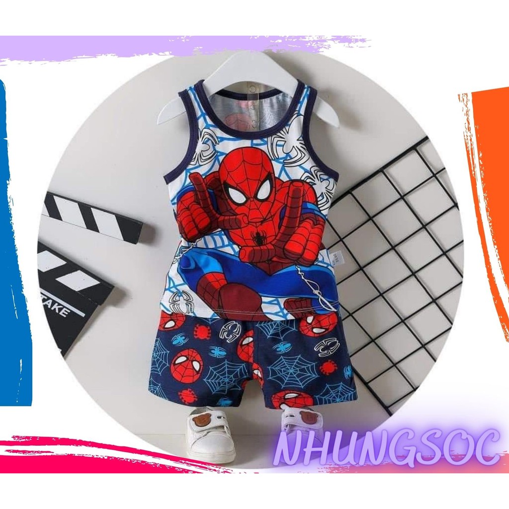 🥕14-21kg🥕 Bộ cotton ba lỗ quảng châu cao cấp cho bé trai HÀNG LOẠI 1