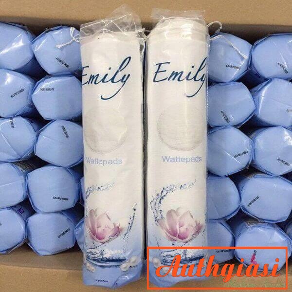 Bông tẩy trang Emily Đức 120 miếng mỏng mềm dai