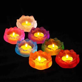 ĐẾ NẾN HOA SEN  THUỶ LƯU LY  (bộ 7 màu)