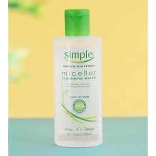 Nước Tẩy Trang Simple Micellar Cleansing Water dành cho da nhạy cảm