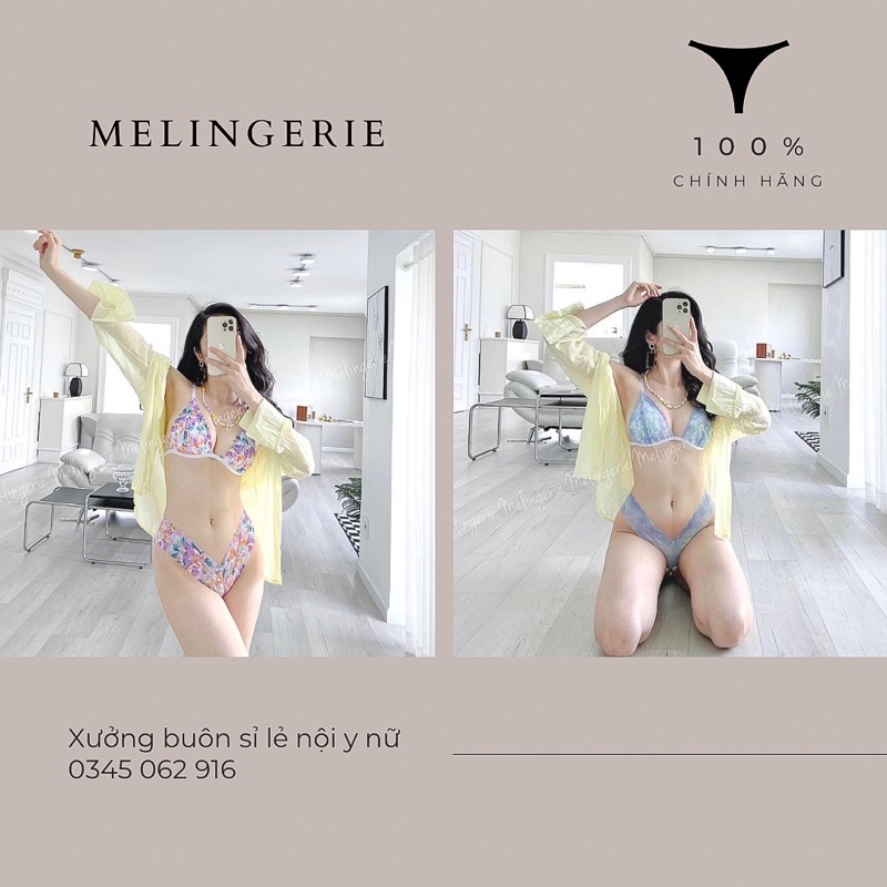 GIÁ HUỶ DIỆT ‼️ Bộ nội y sexy không gọng mút mỏng MELINGERIE