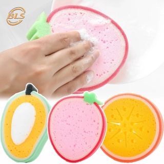 Miếng Bọt Biển Dày Dặn Chống Dính Dầu Hình Trái Cây Hoạt Hình Tiện Dụng