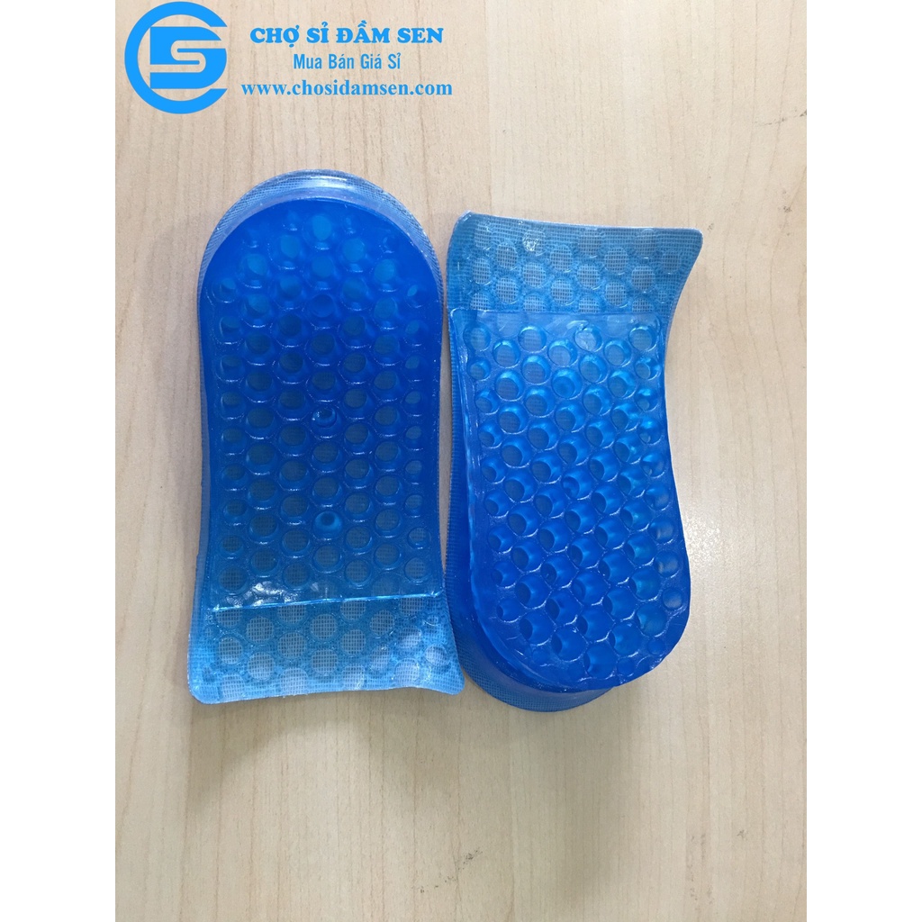 Miếng lót đế giày tăng chiều cao silicon siêu êm ái, giày đế cao, giày độn gót G54-Lotgiay-4xanh