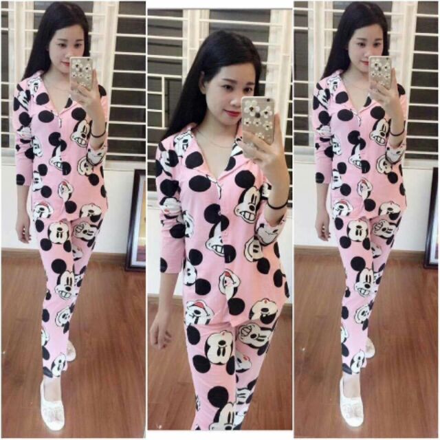 Bộ pyjama thu đông (hình thật)