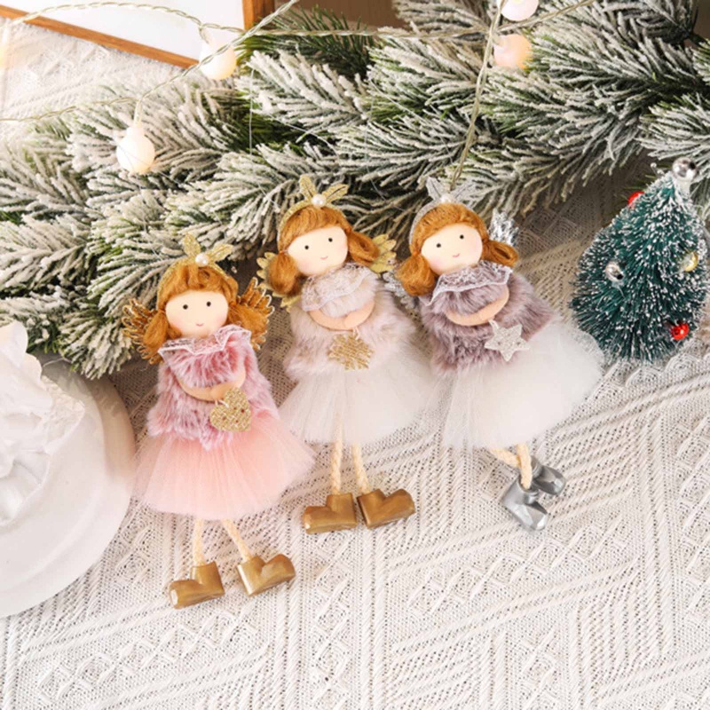 Set 3 Búp Bê Thiên Thần Treo Trang Trí Cây Thông Noel