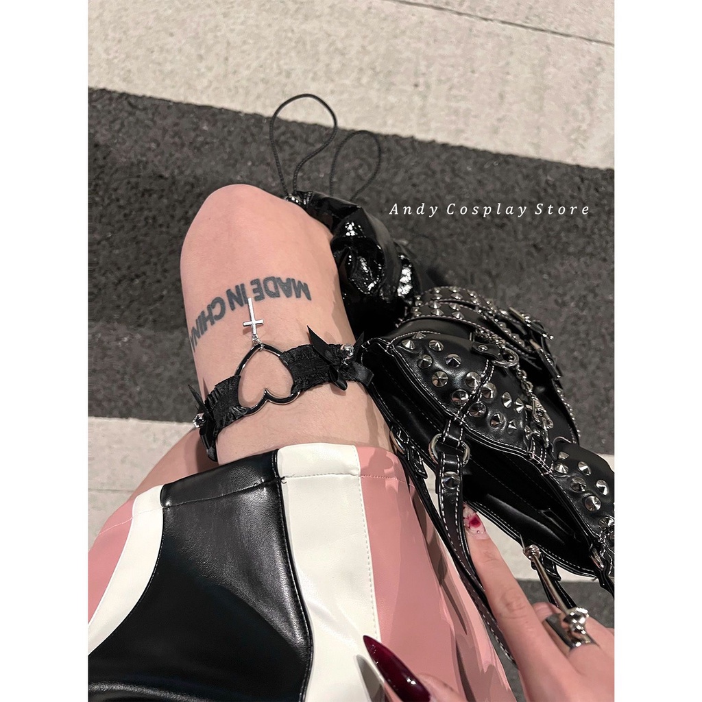 [CÓ SẴN] Dây đeo/ choker đùi nơ thánh giá