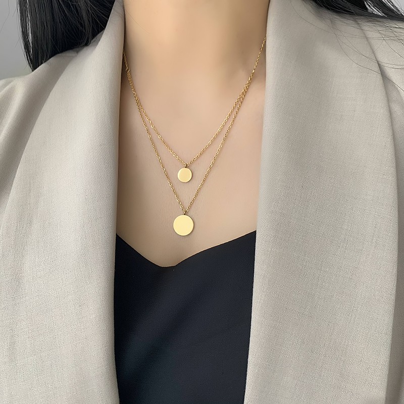 Dây Chuyền Hợp Kim Mạ Vàng Mặt Hình Học Thời Trang Cho Nữ | BigBuy360 - bigbuy360.vn