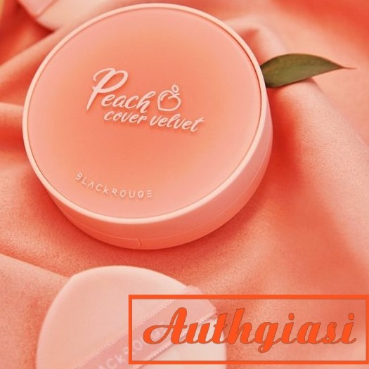 [Mã COS1111 giảm 8% đơn 250K] Phấn nước Black Rouge Peach Cover Velvet Cushion độ che phủ tốt giúp da mịn màng