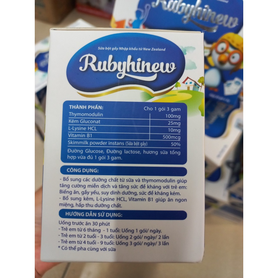 Rubyhinew - Sữa bột gầy nhập khẩu từ New Zealand tăng cường sức đề kháng cho trẻ