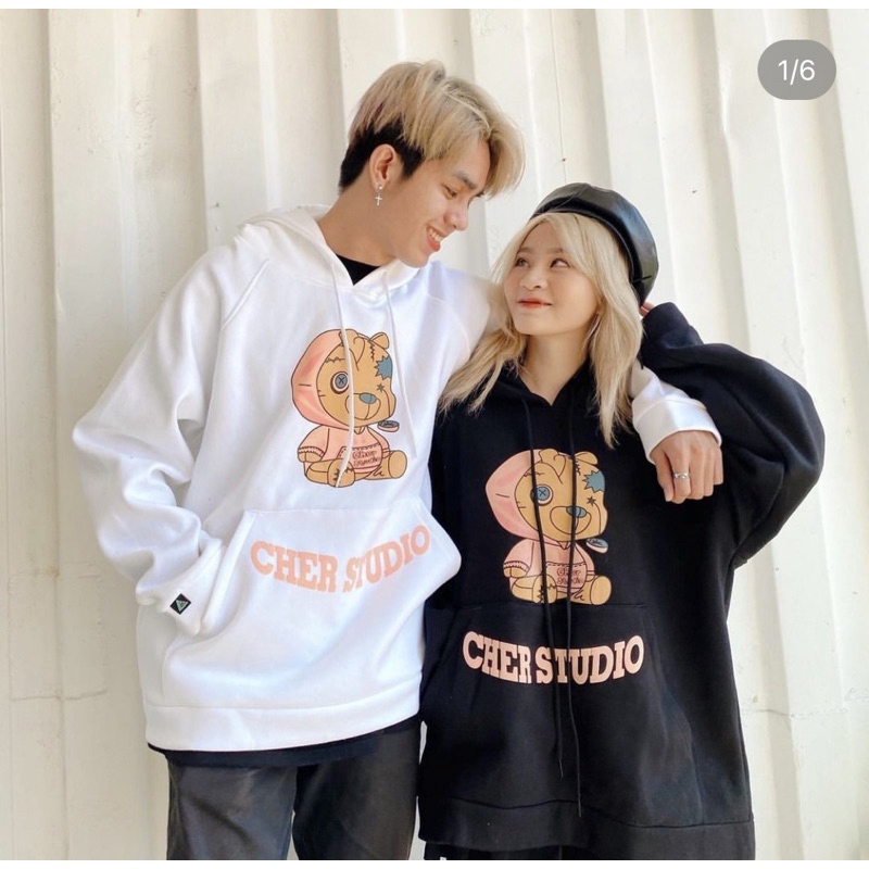 Áo nỉ gấu đơn giản