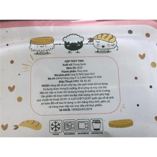 Hộp thủy tinh Anlene 740ml (17.5x13x7)