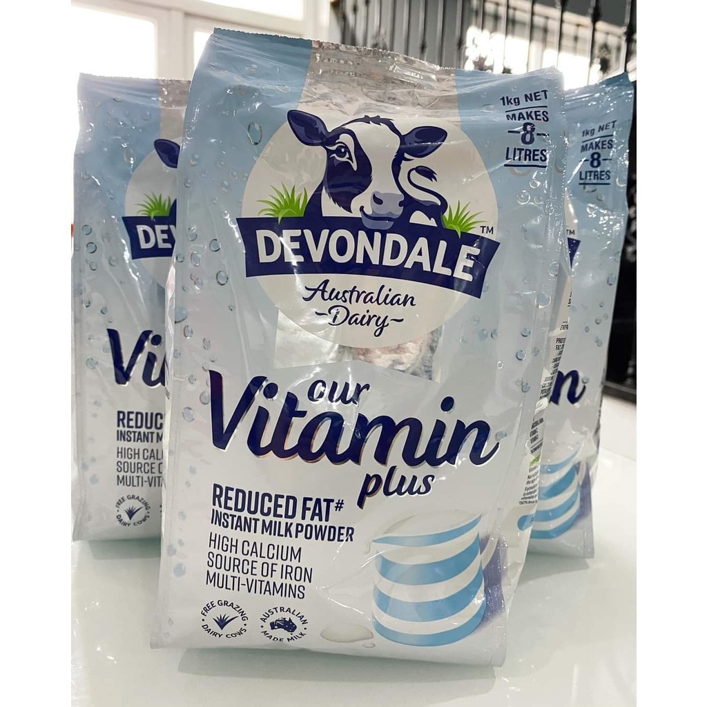 (DATE 2023)SỮA TƯƠI DẠNG BỘT DEVONDALE OUR VITAMIN PLUS 1KG ÚC