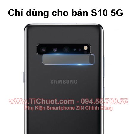 Kính Cường Lực chống trầy Camera Samsung S10 bản 5G