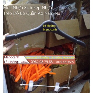 Móc nhựa kẹp xích 20 chiếc