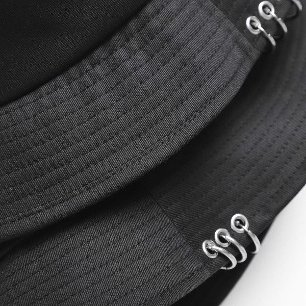 Nón Vành Nam Bucket Khoen Đen, Chất Vải Kaki Cotton Dày Dặn, NO000291 , SOMEHOW