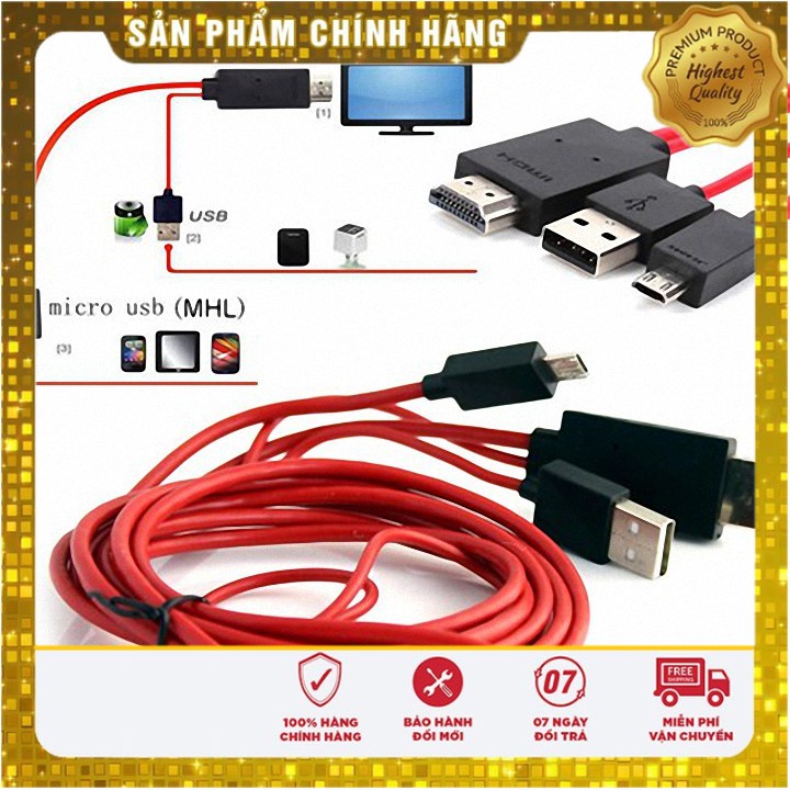 Dây Cáp HDMI Kết Nối Điện Thoại Với TiVi HD |Tuanboutique