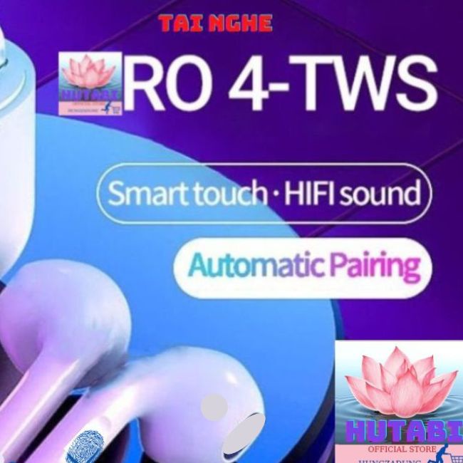 Tai nghe Bluetooth Không Dây Mini. Pro 4 Có Đổi Tên, Định Vị , Âm Thanh Hay Hungzadung