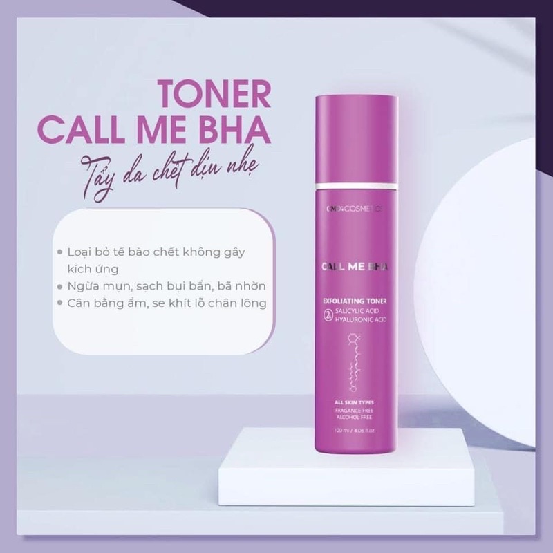 Bộ Kem Dưỡng Call Me Retinol 50ml &amp; Toner Call Me BHA 2% Salicylic Acid  - CMD Cosmetics Call Me Duy