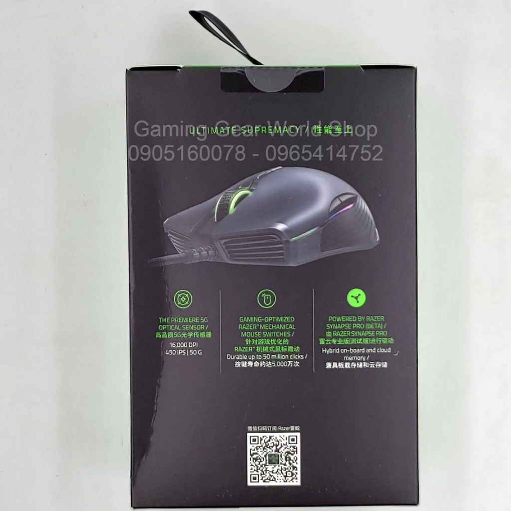 SIÊU SALE CHUỘT GAMING RAZER LANCEHEAD TOURNAMENT EDITION 5G 16000 DPI NEW SEAL