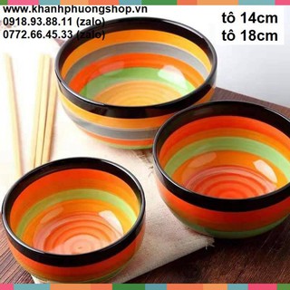 Tô sứ cầu vòng - tô sứ cầu vòng 7 màu
