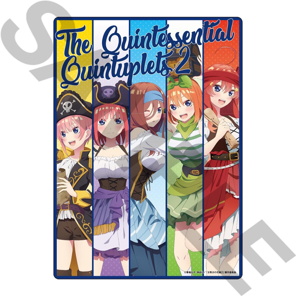 Ảnh card bo góc in hình Gotoubun No Hanayome CƯỚP BIỂN ver Nhà Có 5 Nàng Dâu thẻ bo viền 5*8cm suu tầm