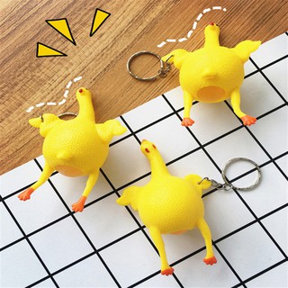 móc khóa gà đẻ trứng vàng
