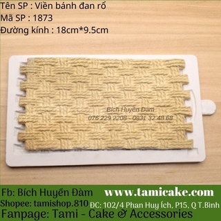 Khuôn silicon viền bánh đan rổ 1873