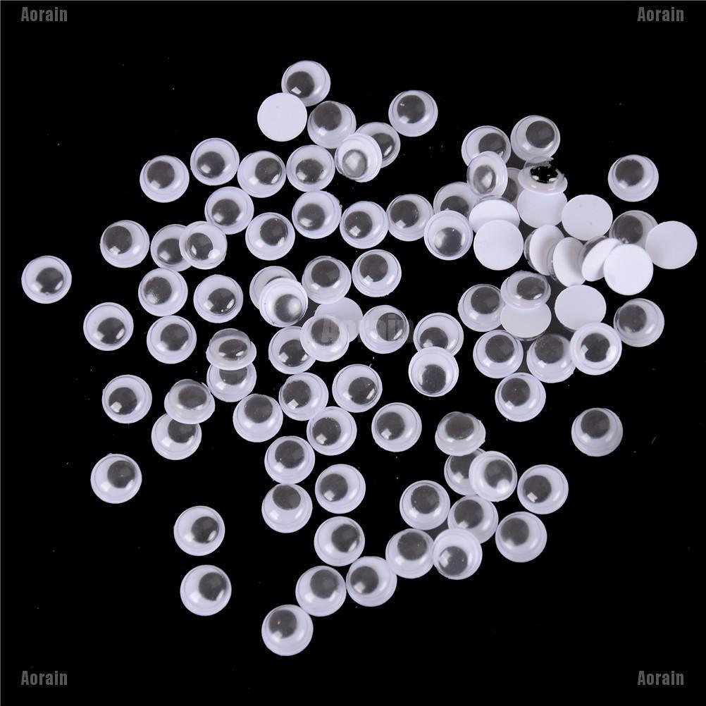 Set 100 Mắt Tự Dính Cỡ 5 / 6 / 7mm Cho Búp Bê