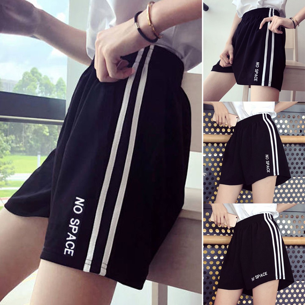 Quần Short Nữ Thể Thao Lưng Cao Phong Cách Hàn Quốc Năng Động