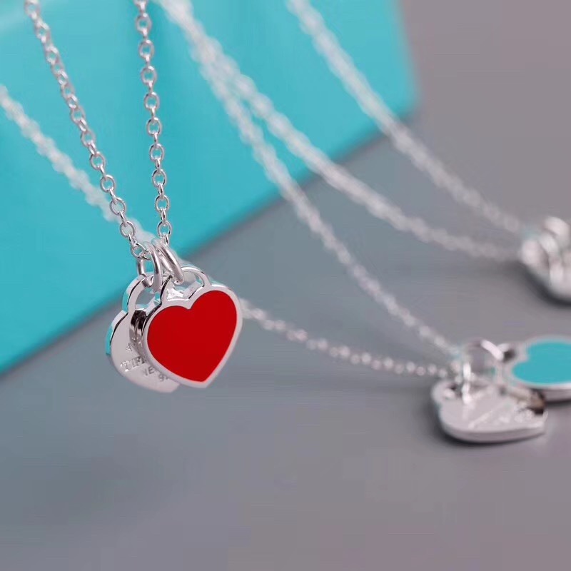 Vòng cổ bạc S925 mặt trái tim khắc chữ thời trang dành cho nữ