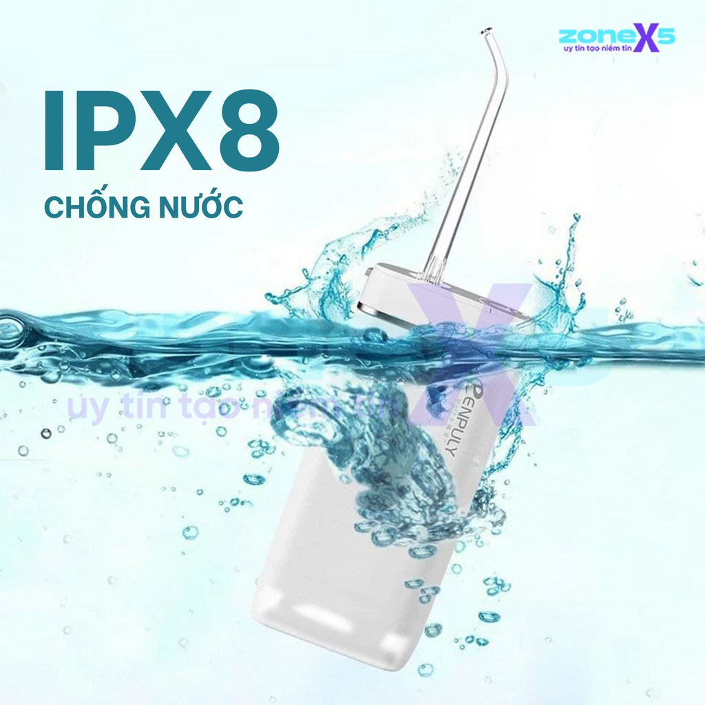 Máy tăm nước di động Xiaomi ENPULY mini công suất mạnh mẽ 140psi, chống nước IPX8