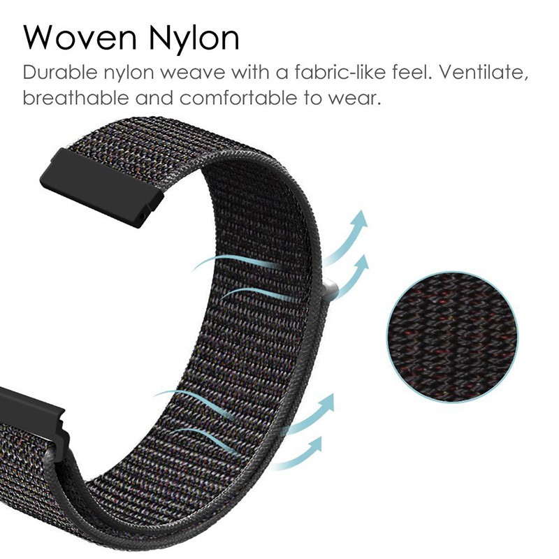 Dây nylon màu trơn với nhiều màu lựa chọn dành cho Huami Amazfit Bip Lite 1S U