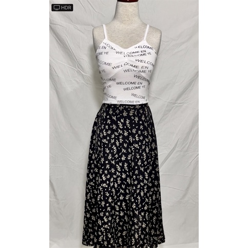 Áo hai dây chữ croptop rúm ngực xinh xắn, áo 2s mặc hè <55kg, kèm ảnh thật