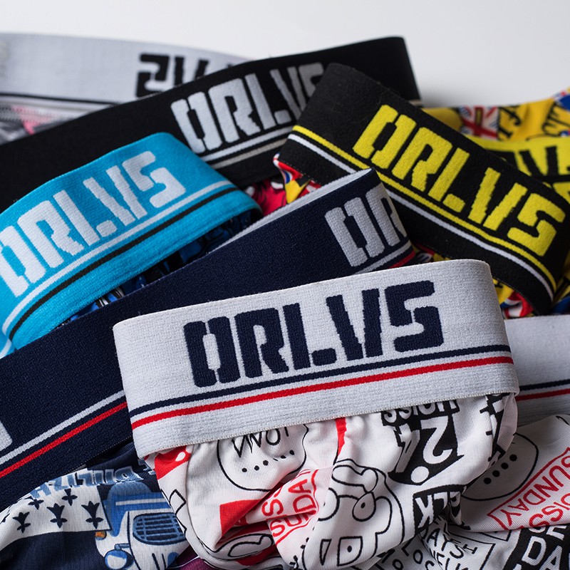 Quần lót boxer ORLVS Or303 mềm mại in họa tiết gợi cảm cao cấp cho nam