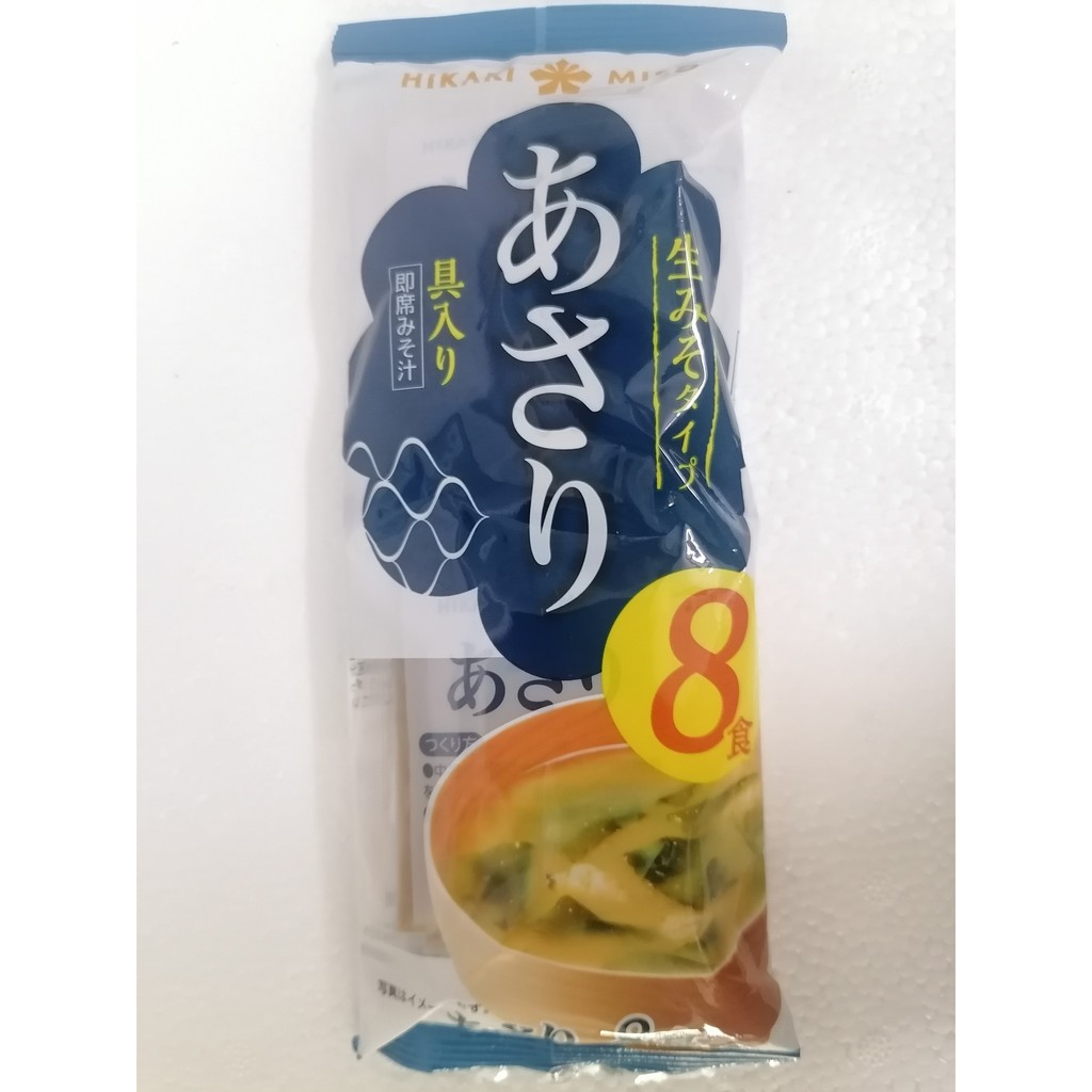 Súp Miso sò lụa ăn liền [Japan] HIKARI MISO Instant Paphia Undulata Miso Soup 128g (ls)