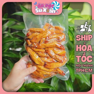 Chuối sứ sấy dẻo không đường Ăn Vặt Su Xoắn