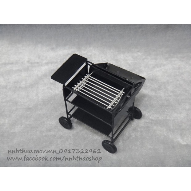 Miniature_Lò nướng BBQ trang trí mô hình, dollhouse (1:12)