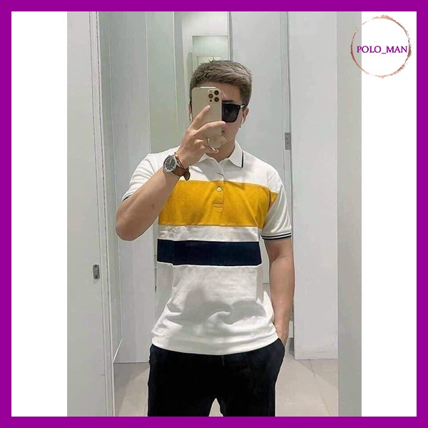 Áo polo nam thun có cổ cao cấp seed cotton da cá thấm hút mồ hôi bo len tay hiện đại trẻ trung BAVATU | BigBuy360 - bigbuy360.vn