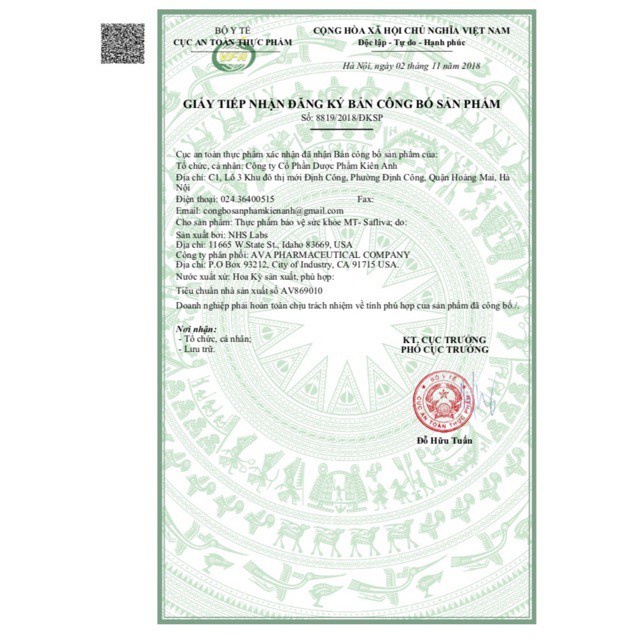 Viên uống MT-SAFLIVA Ultra 60 viên giúp tăng cường miễn dịch