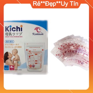 túi trữ sữa Kichilachi 100ml Nhật Bản hộp 30 túi an tòan tuyệt đối không chứa BPA Doli Shop