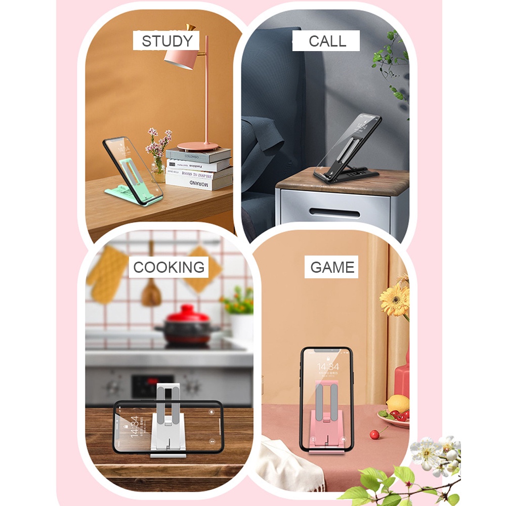 Giá Đỡ Điện Thoại Mini Để Bàn Có Thể Gập Lại Cho Xiaomi iPhone Samsung