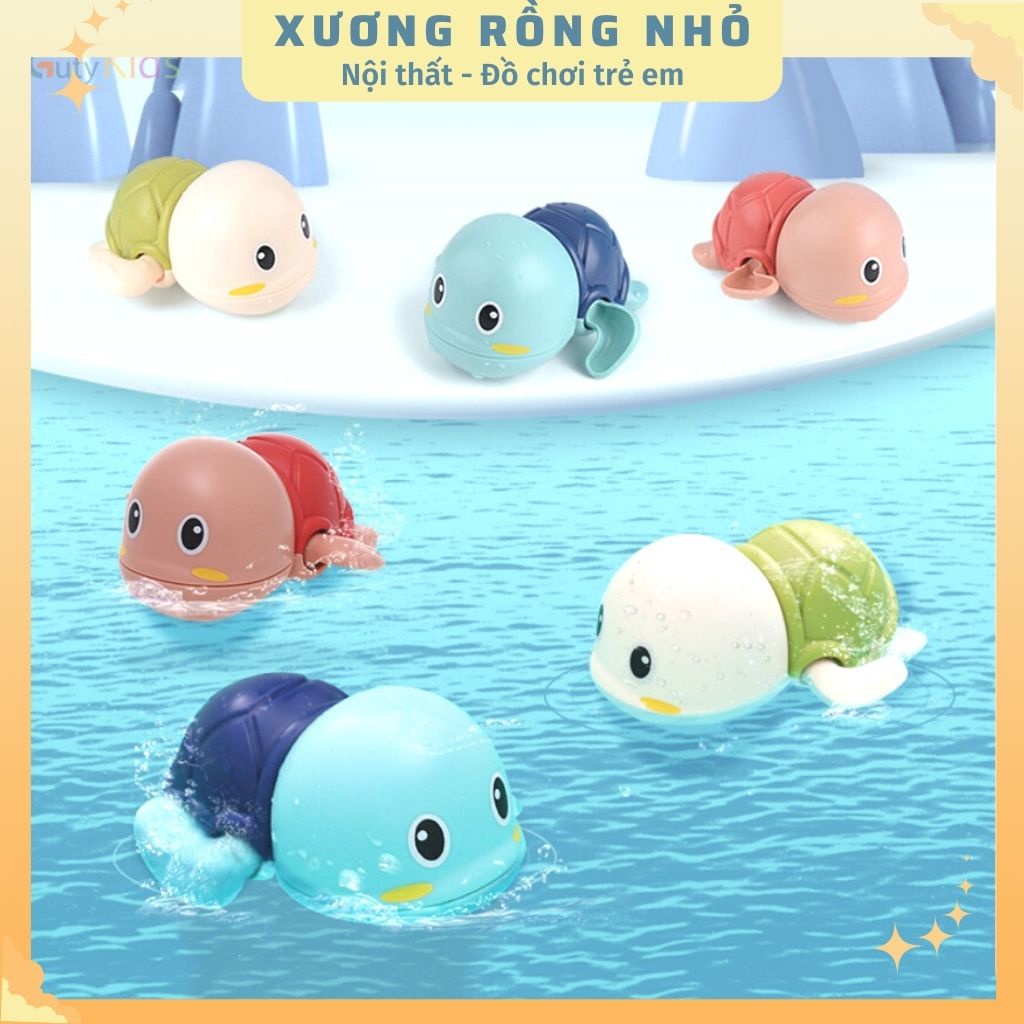 Rùa Bơi Vặn Cót - Đồ Chơi Nhà Tắm - đồ chơi Dưới Nước thả bồn tắm Cho Bé - Xương Rồng Nhỏ