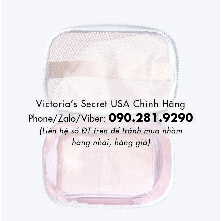 [MS 303] Túi Đa Năng trong suốt Hồng Pink, MS 303 (18x18x10cm)- Hàng chính hãng từ Mỹ