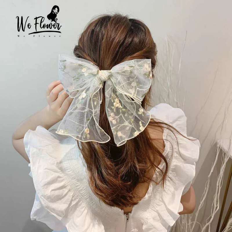 Dây Buộc Tóc Phối Ren Và Hoa Thời Trang Dành Cho Nữ